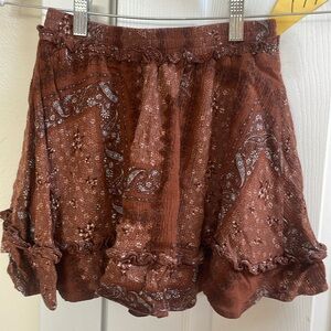 Altar’d State brown paisley skirt